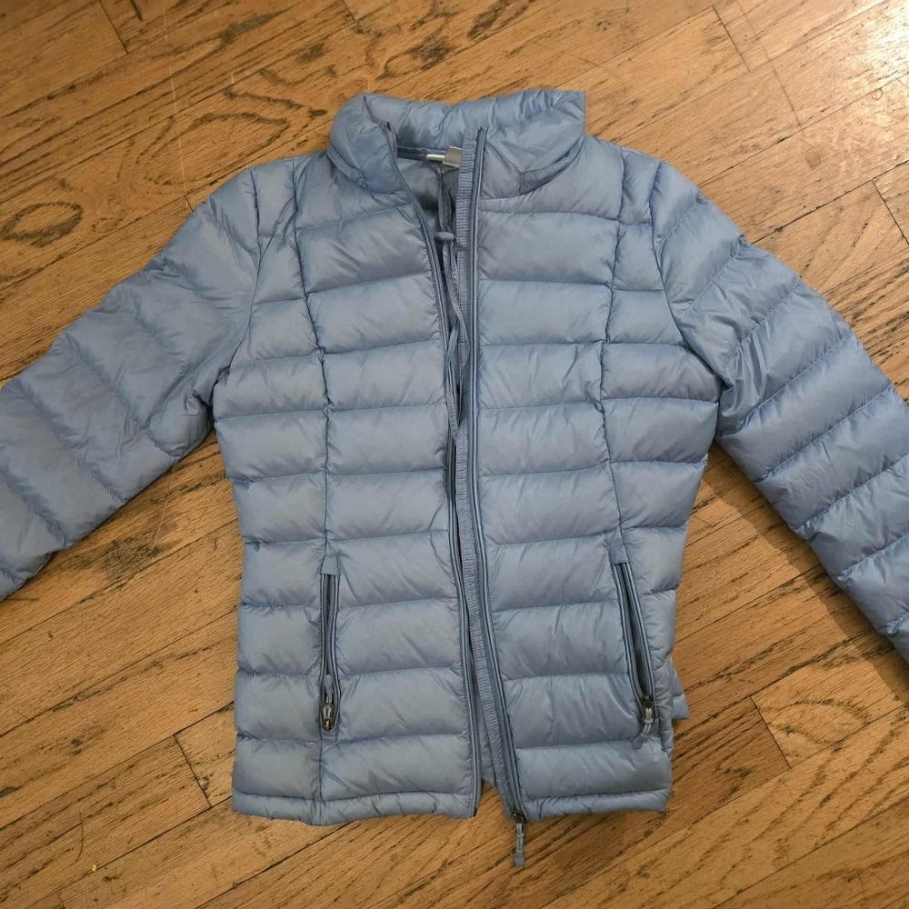 Charter Club Light Blue Puffer Jacket